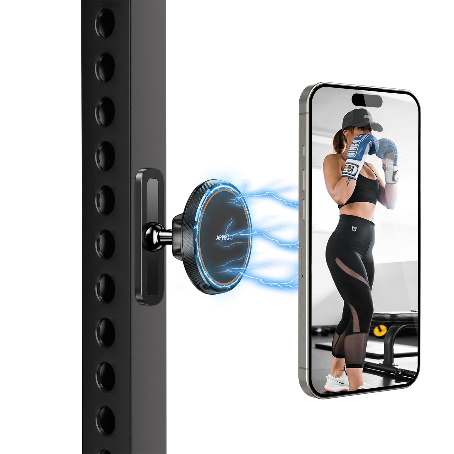 APPS2Car Magnetic Grips Phone Holder with Alloy Base and Ball Joint NEW