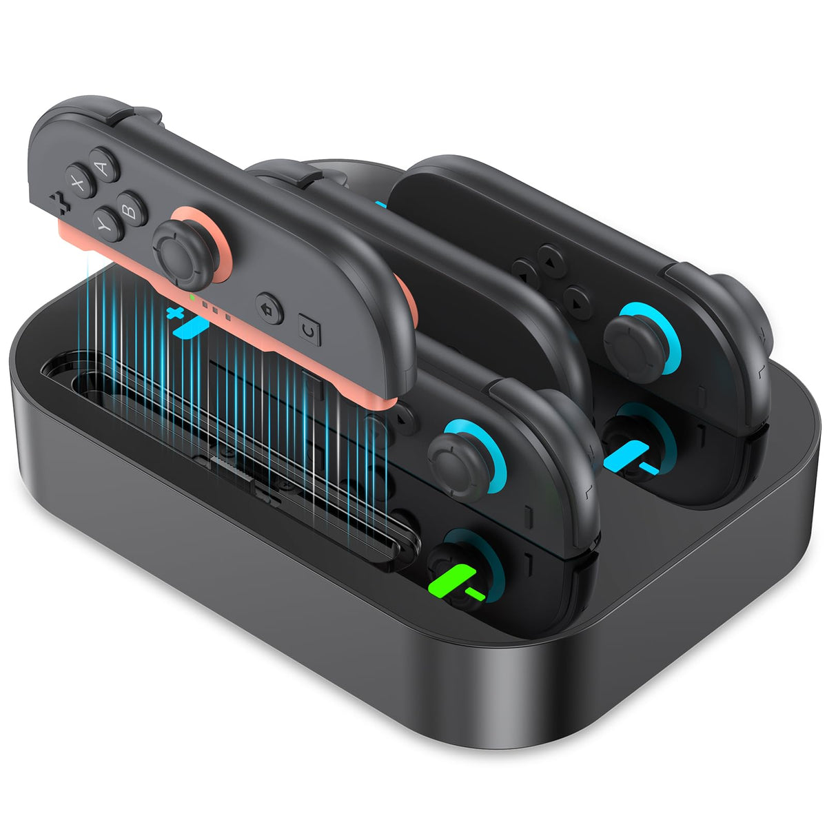 GagaKing 4-in-1 Accessories Controller Charging Dock for Nintendo Switch NEW