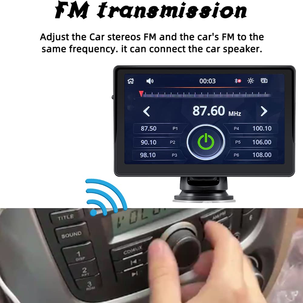 PolarLander 7-Inch In-Dash Mounting Frame for Car Monitor Radio System DEMO