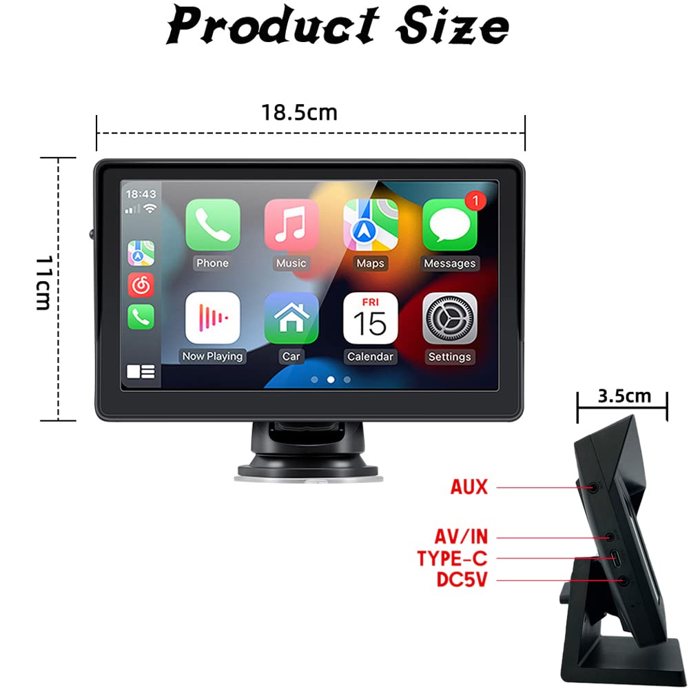 PolarLander 7-Inch In-Dash Mounting Frame for Car Monitor Radio System DEMO