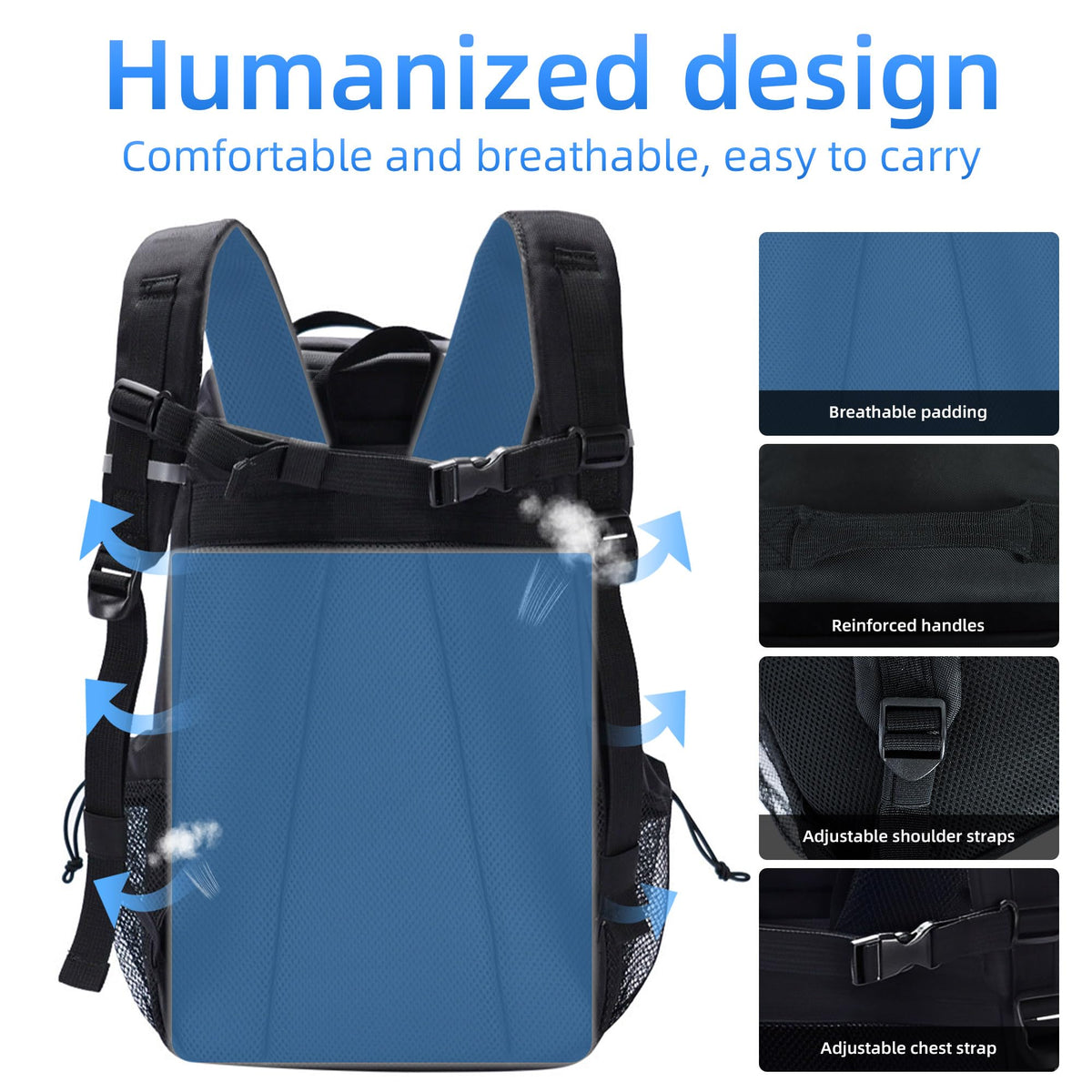 AUMTISC Lightweight Insulated Backpack Cooler Leak-Proof Food Carrier 26cm NEW