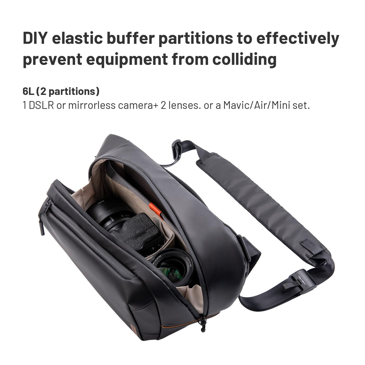PGYTECH OneGo Solo V2 Crossbody Camera Sling Bag 6L for Urban Travel NEW