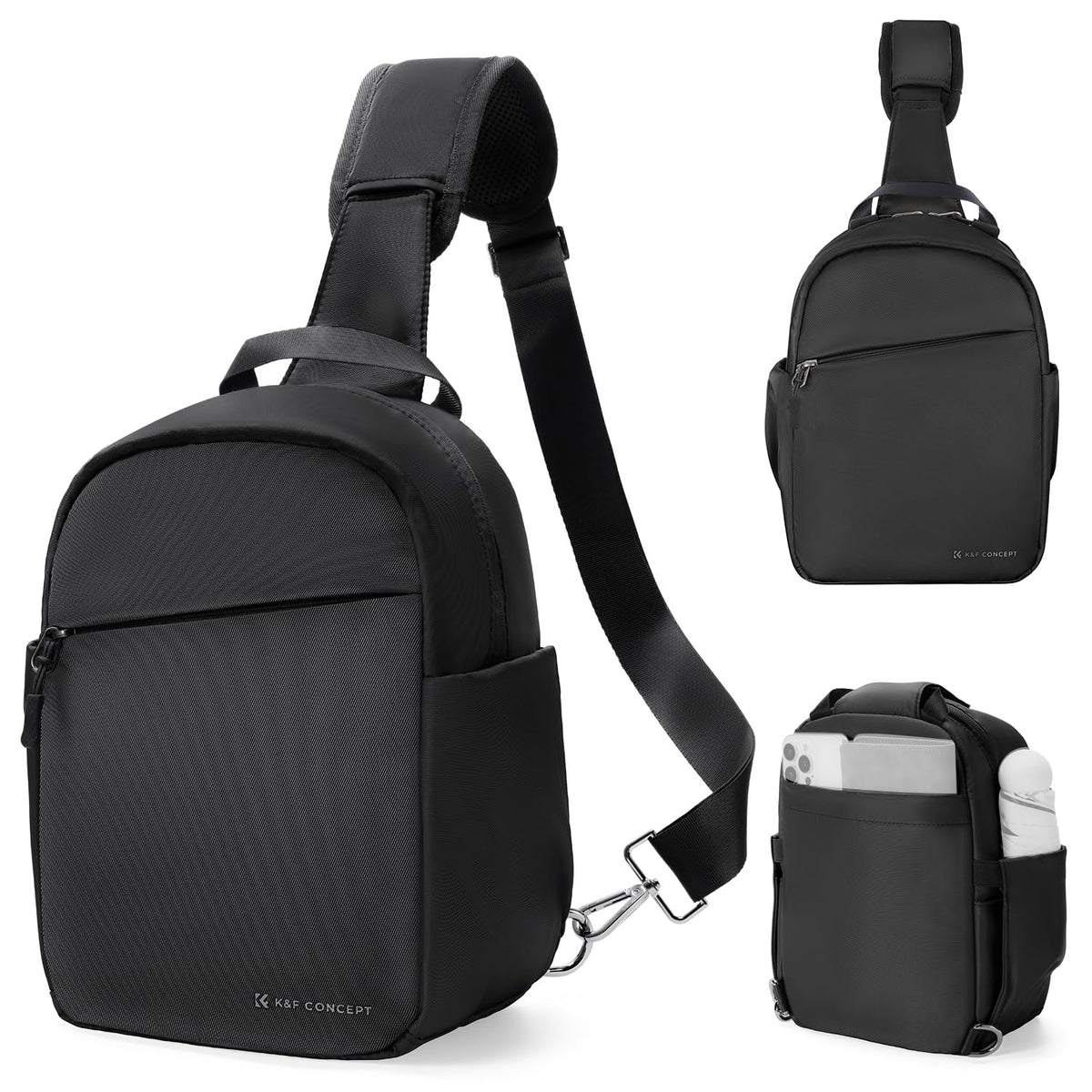 K&F Concept 5L Camera Sling Bag Crossbody for Photographers, Black Size 5L NEW