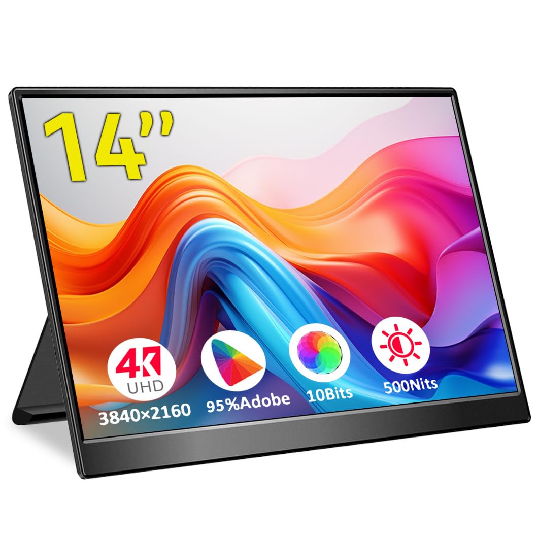 Magedok 14" Portable USB-C Monitor 4K 10-Bit HDR Adobe 95% NEW