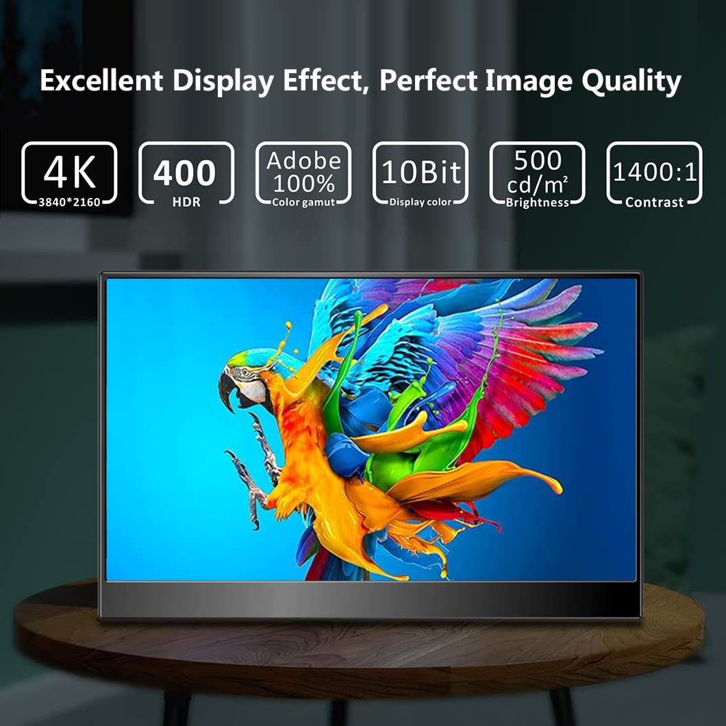 Magedok 14" Portable USB-C Monitor 4K 10-Bit HDR Adobe 95% NEW