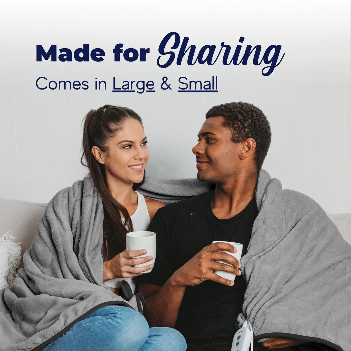 Dreamaker Reversible Throws Sherpa Heated Throw Blanket Charcoal Silver DEMO