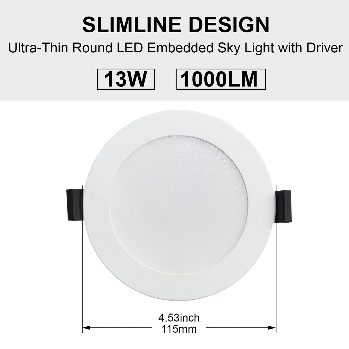 FEILEMAN 13W Recessed Downlight Ceiling Light Super Bright White DEMO