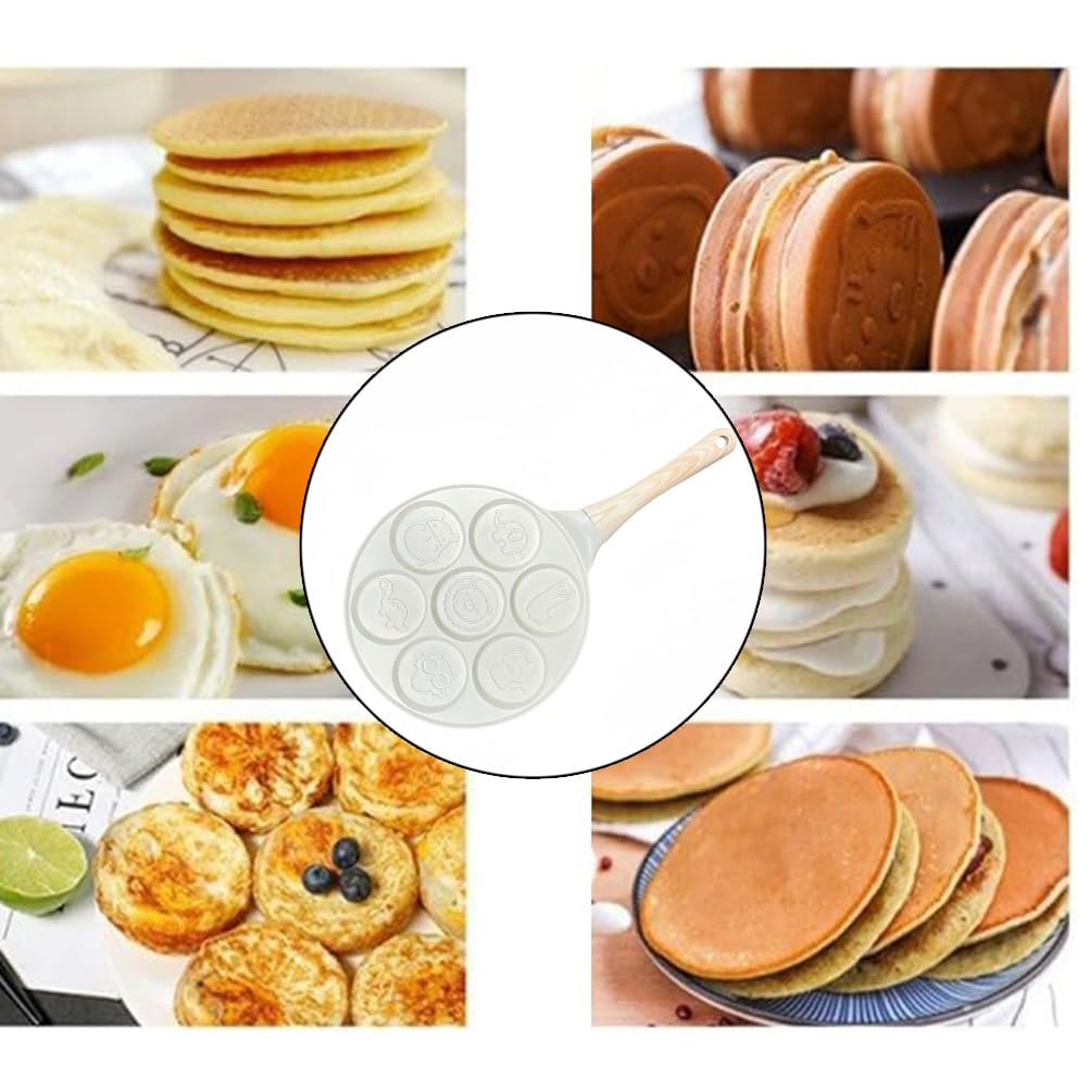 HHWRT Kids Speciality Appliances Pancake Maker Pan Cream Cute Breakfast NEW