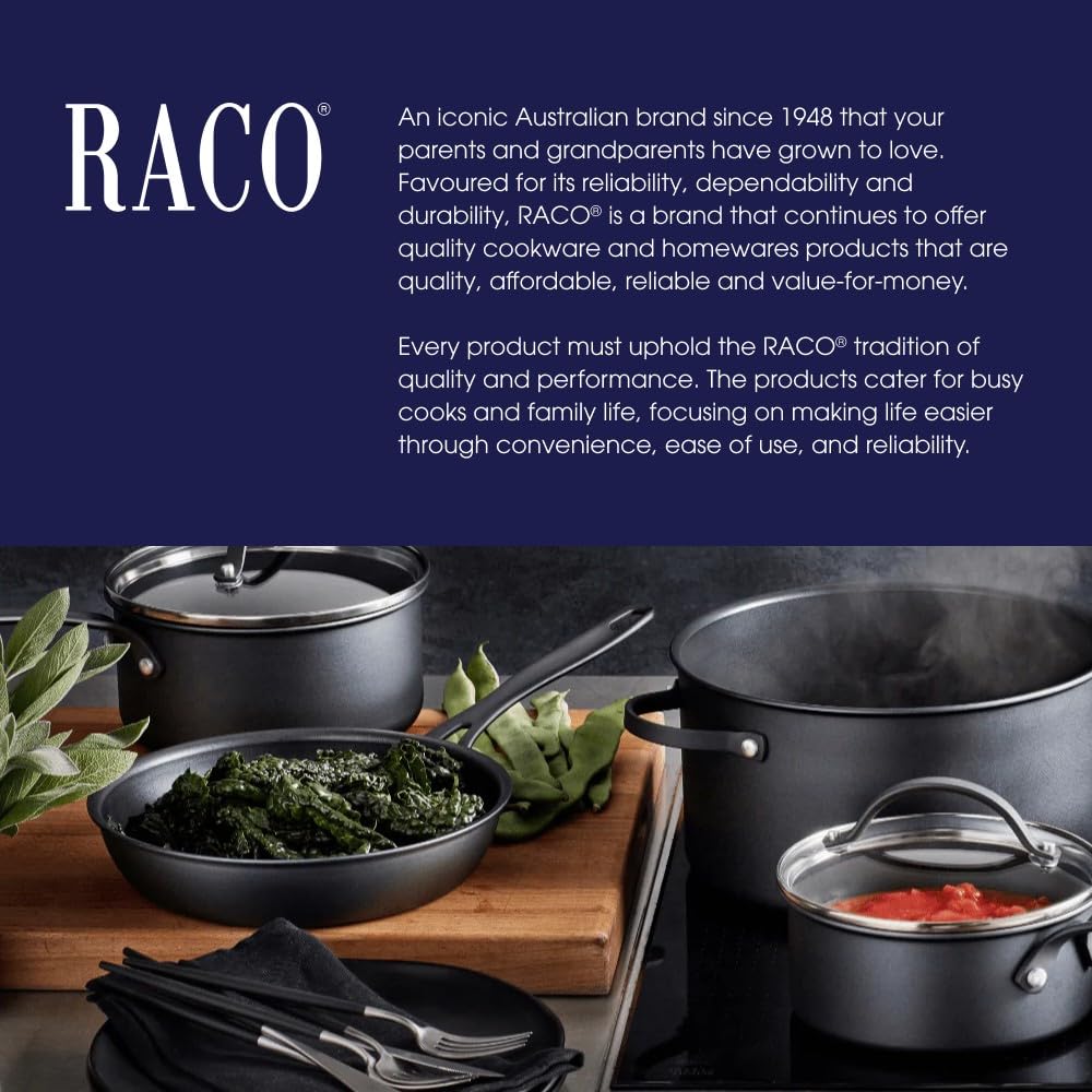 RACO Stainless Frying Pans Steel Induction Wok with Glass Lid - Silver DEMO