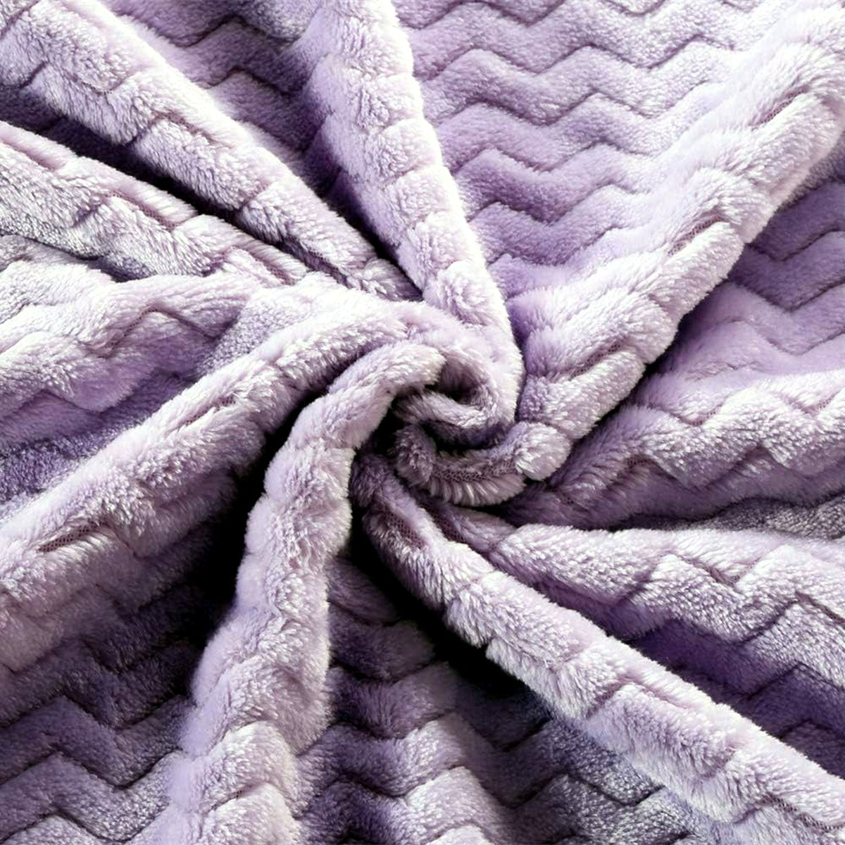 CREVENT Wave Design Soft Lilac Purple Cozy Baby Basinet Cot Blanket 30x40" NEW