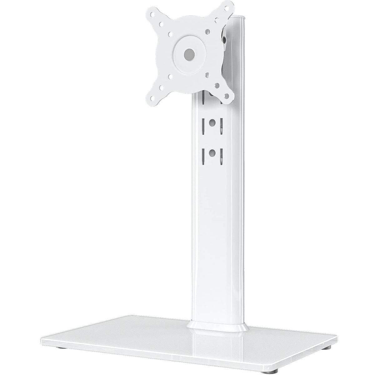 Hemudu White Single LCD Monitor Stand Free-Standing Desk Riser DEMO
