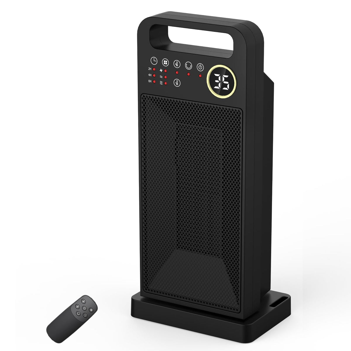 Vynoblip 2000W Heating Ceramic Portable Heater with Remote Control - Black DEMO