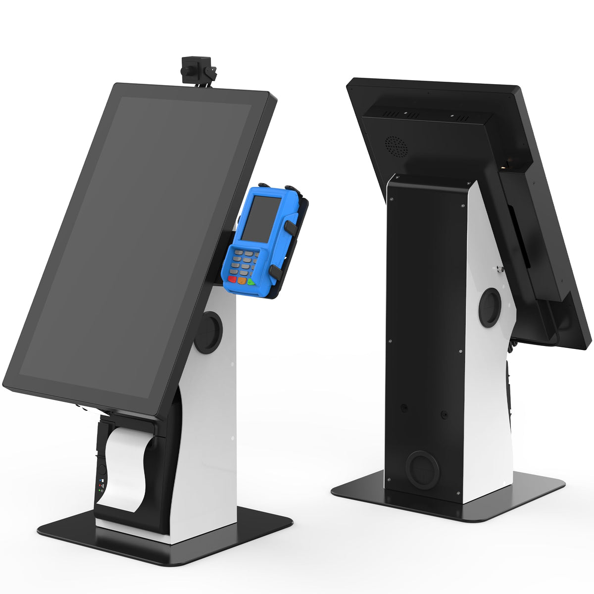 Beelta White & Black Stands iPad Kiosk Countertop Stand Secure Display Mount NEW