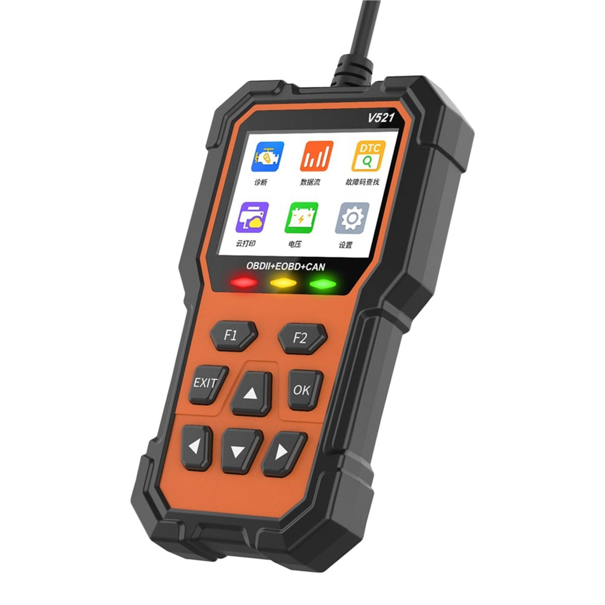Dcnhfdsw V521 OBD2 Automotive Fault Code Reader Car Diagnostic Scanner DEMO