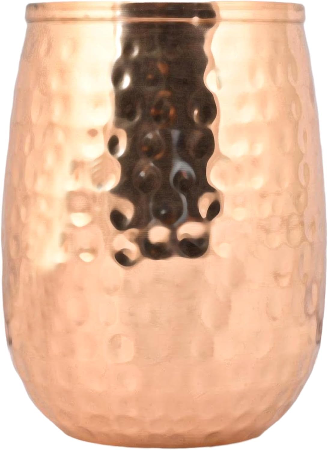 HealthGoodsIn Copper Tumblers Handmade Hammered Set of 2 - 250mL NEW