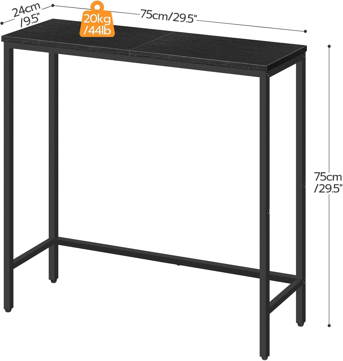 HOOBRO Narrow Console Table for Entryway Sofa Side 29.5 Inch DEMO