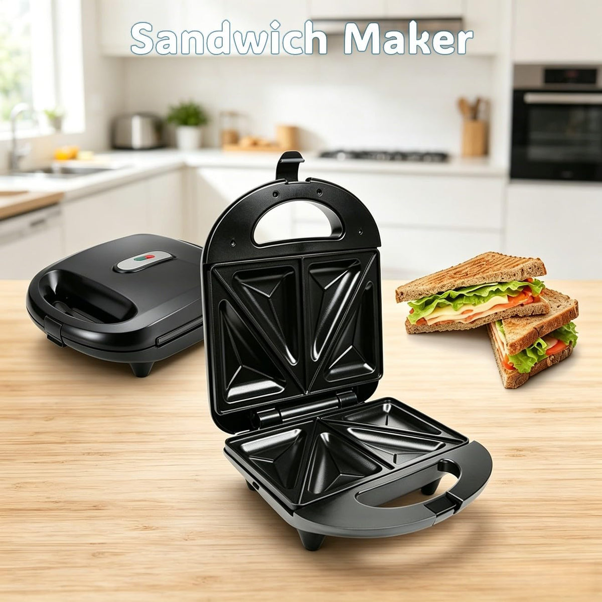 Yechentian 3 in 1 Electric Donut Maker Waffle Sandwich Panini Press Black DEMO