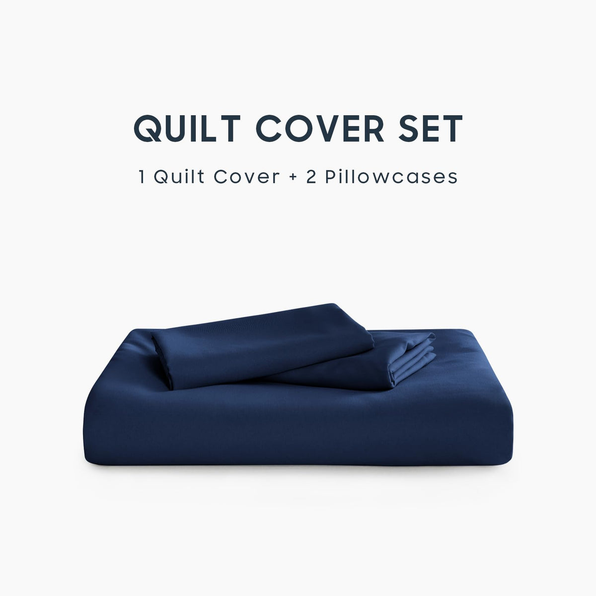 Wake In Cloud King Duvet Cover Set Navy Blue Microfiber Size King NEW