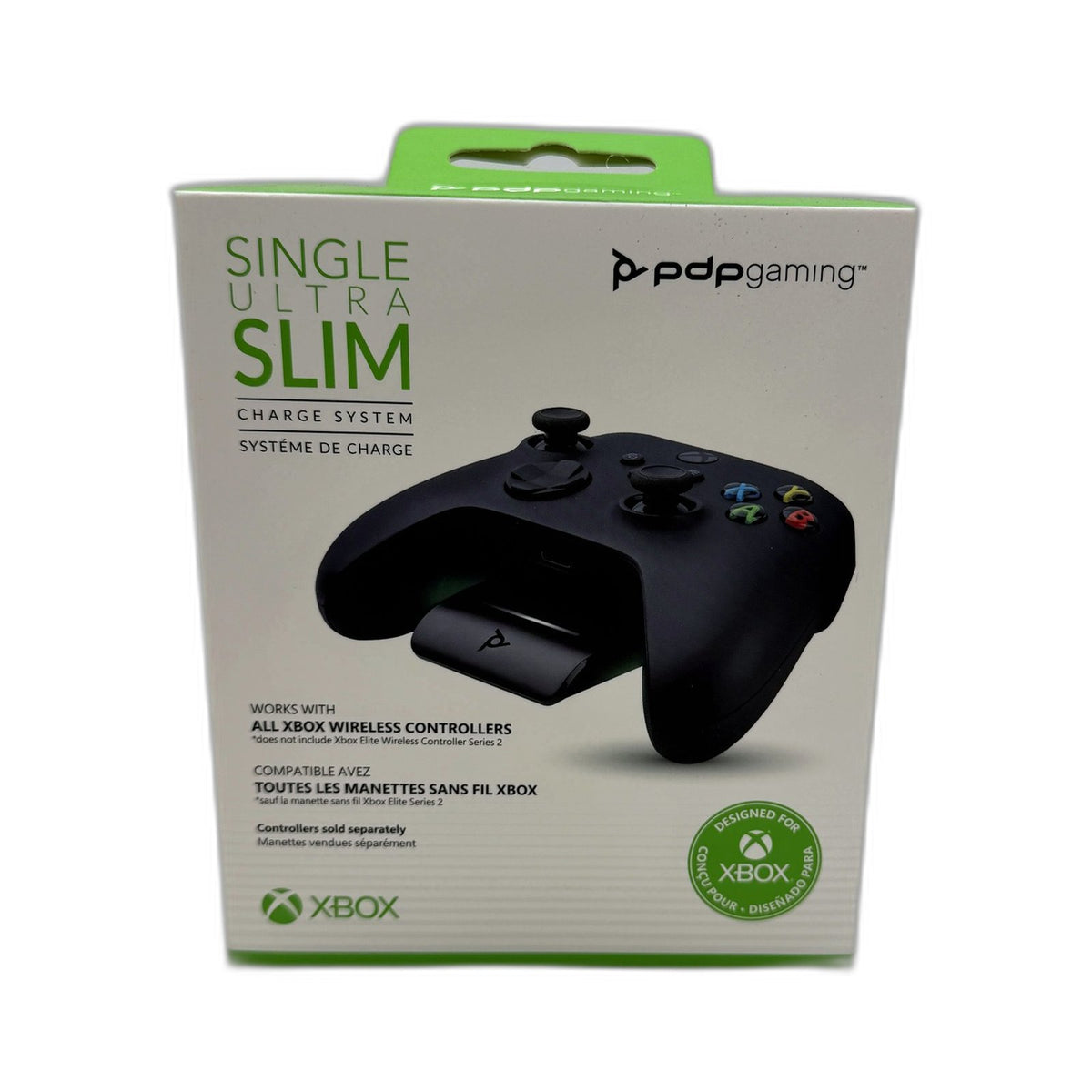 PDP Gaming Xbox Wireless Controller Ultra Slim Charging System Black NEW
