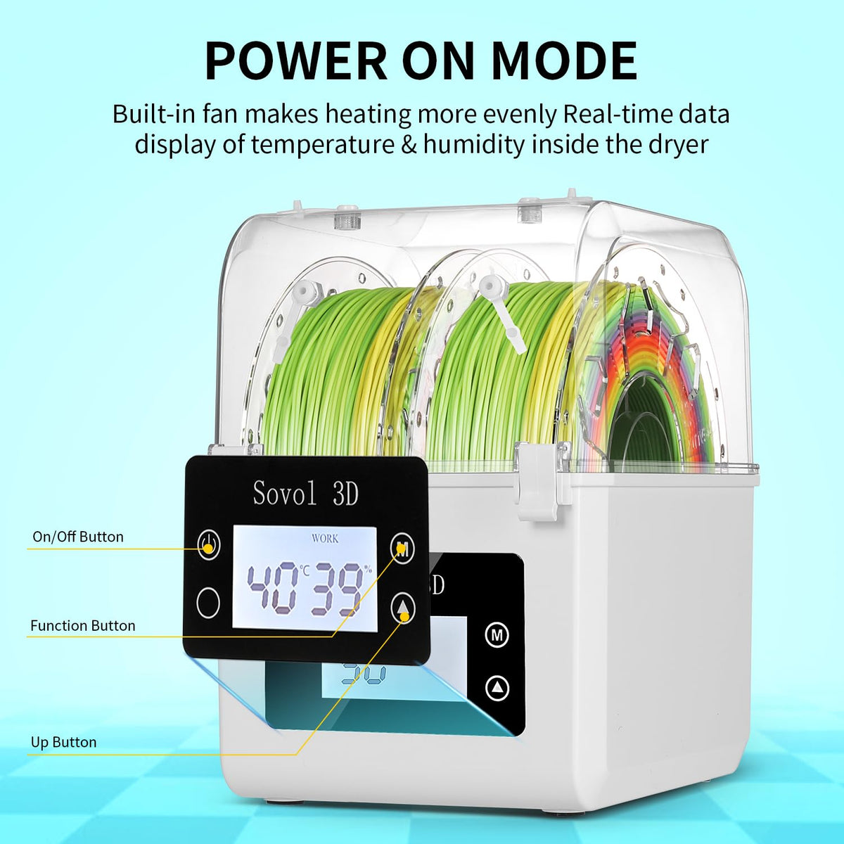 Sovol SH01 Filament Dryer & Spool Holder for 3D Printers DEMO