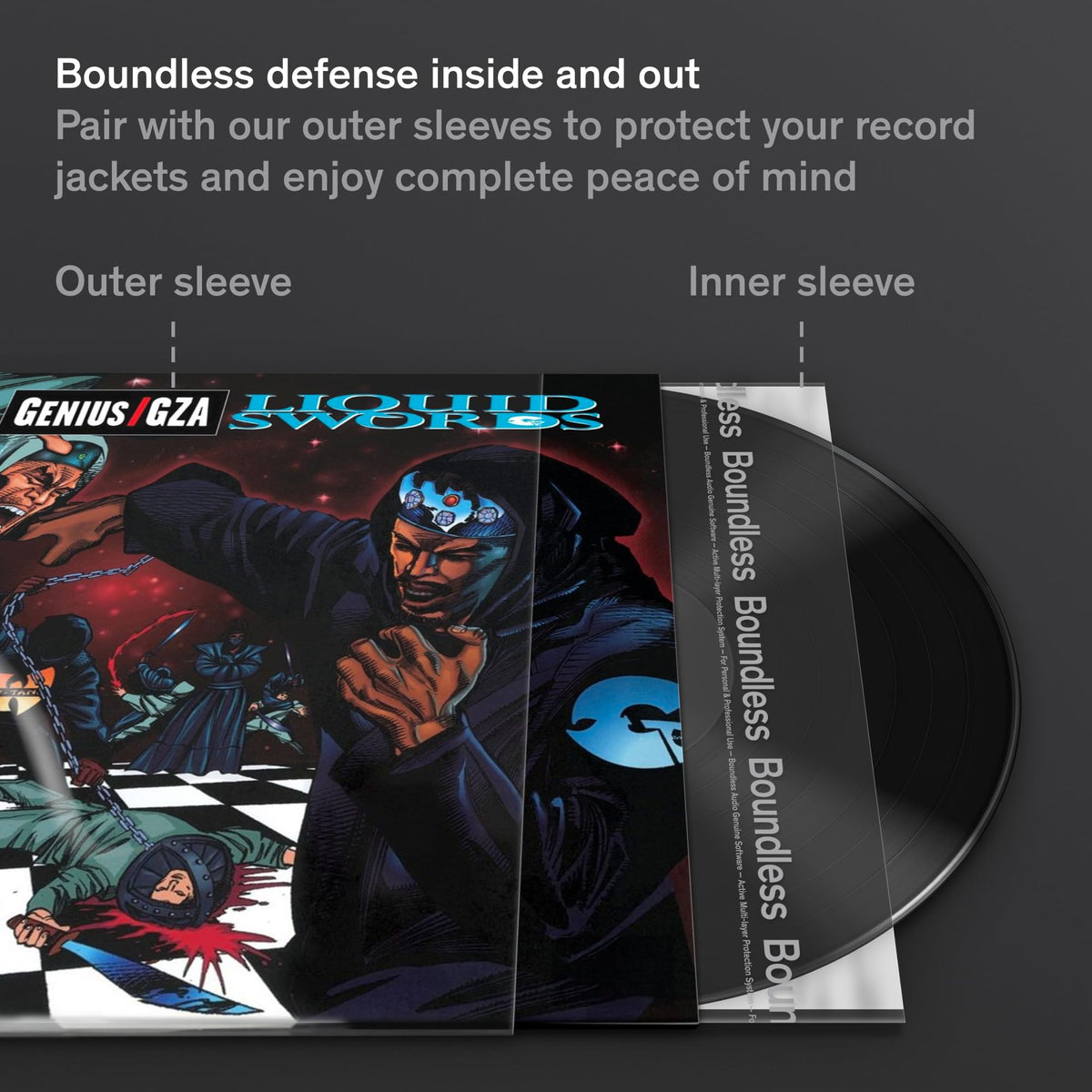 Boundless Audio Vinyl Record Sleeves Premium Inner 100 Pack Clear NEW