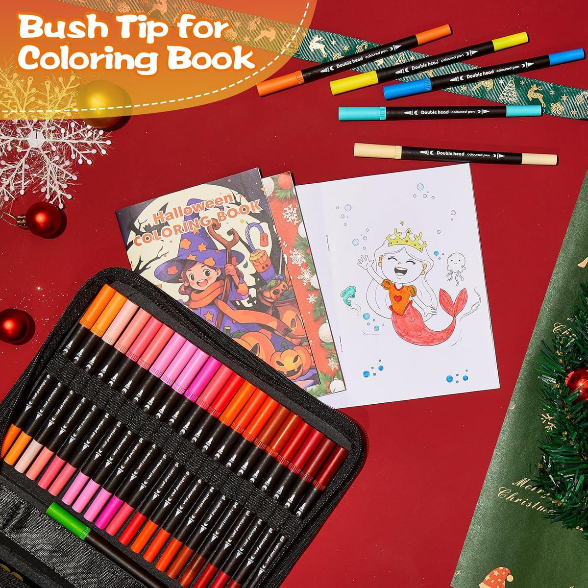 SUPTOP Dual Tip Brush Pens Set 120 Colors Professional Art Markers NEW