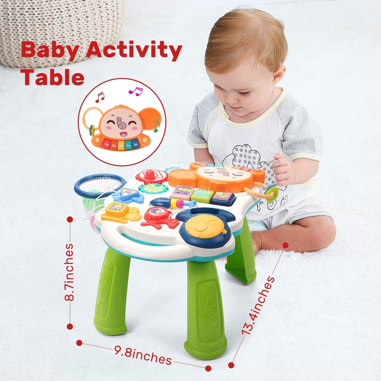 Cute Stone 2-in-1 Sit-to-Stand Learning Baby Walker, Multicoloured, Unisex DEMO