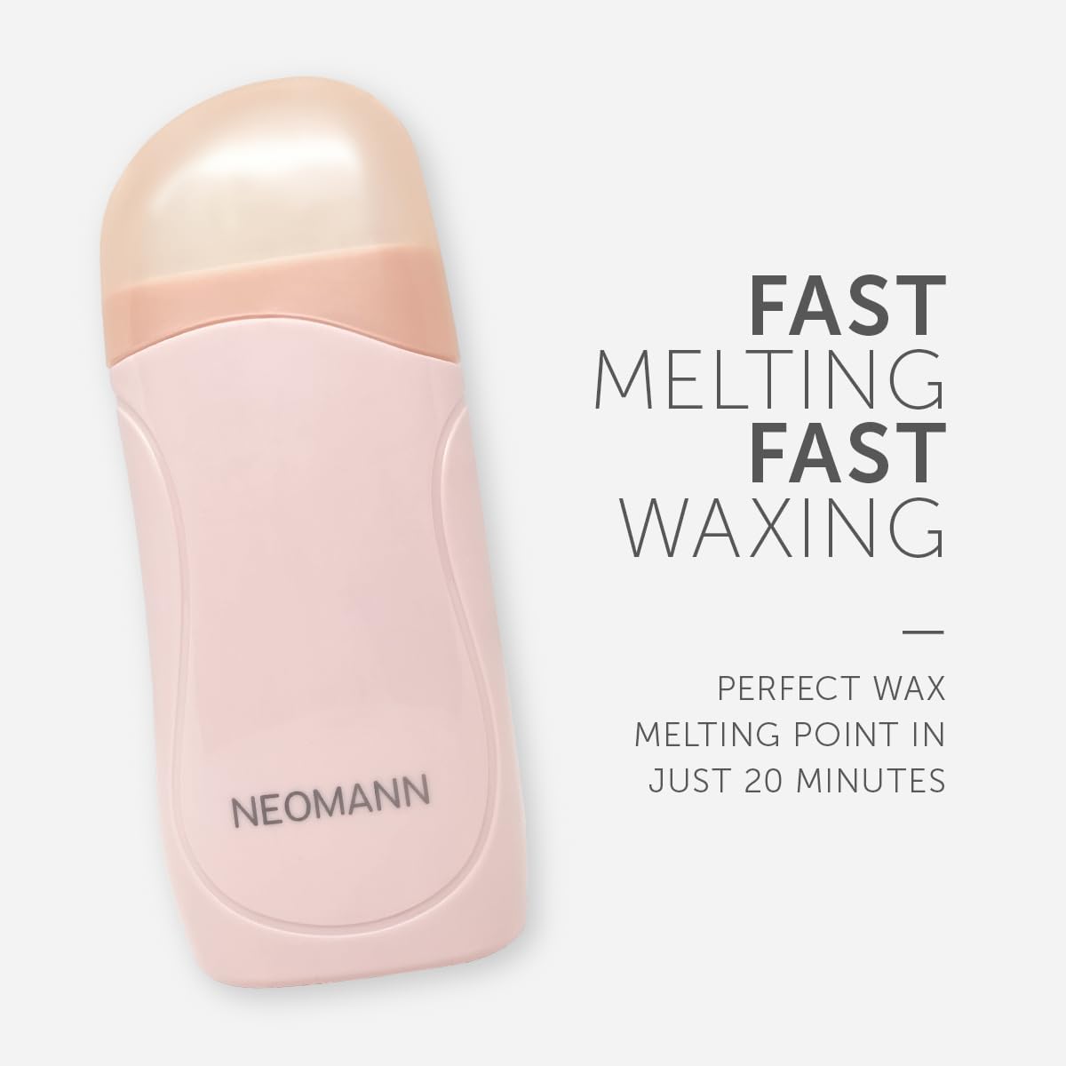 NEOMANN Roll-On Wax Hair Removal Kit with Cartridges and Strips Rose Honey DEMO