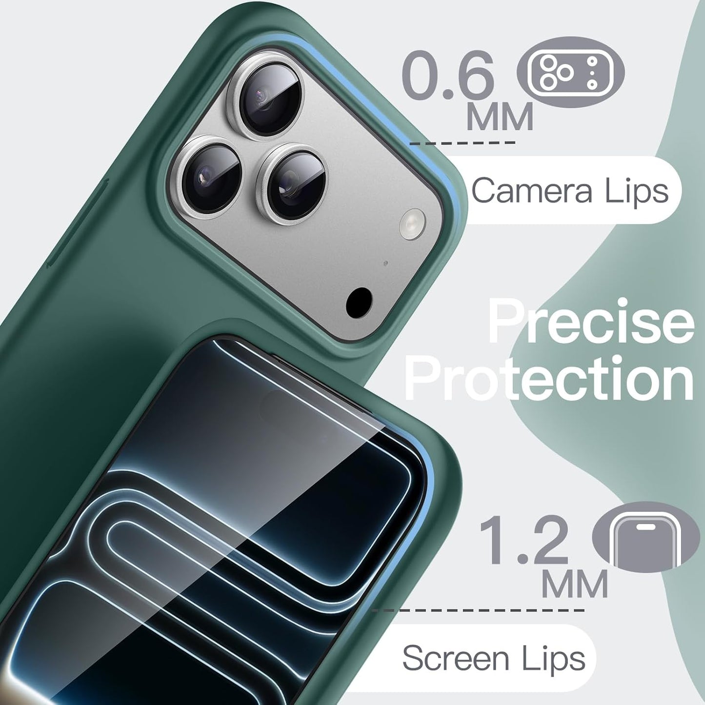 JETech Liquid Silicone Phone Case for iPhone 17 Pro Max 6.9-Inch Midnight NEW