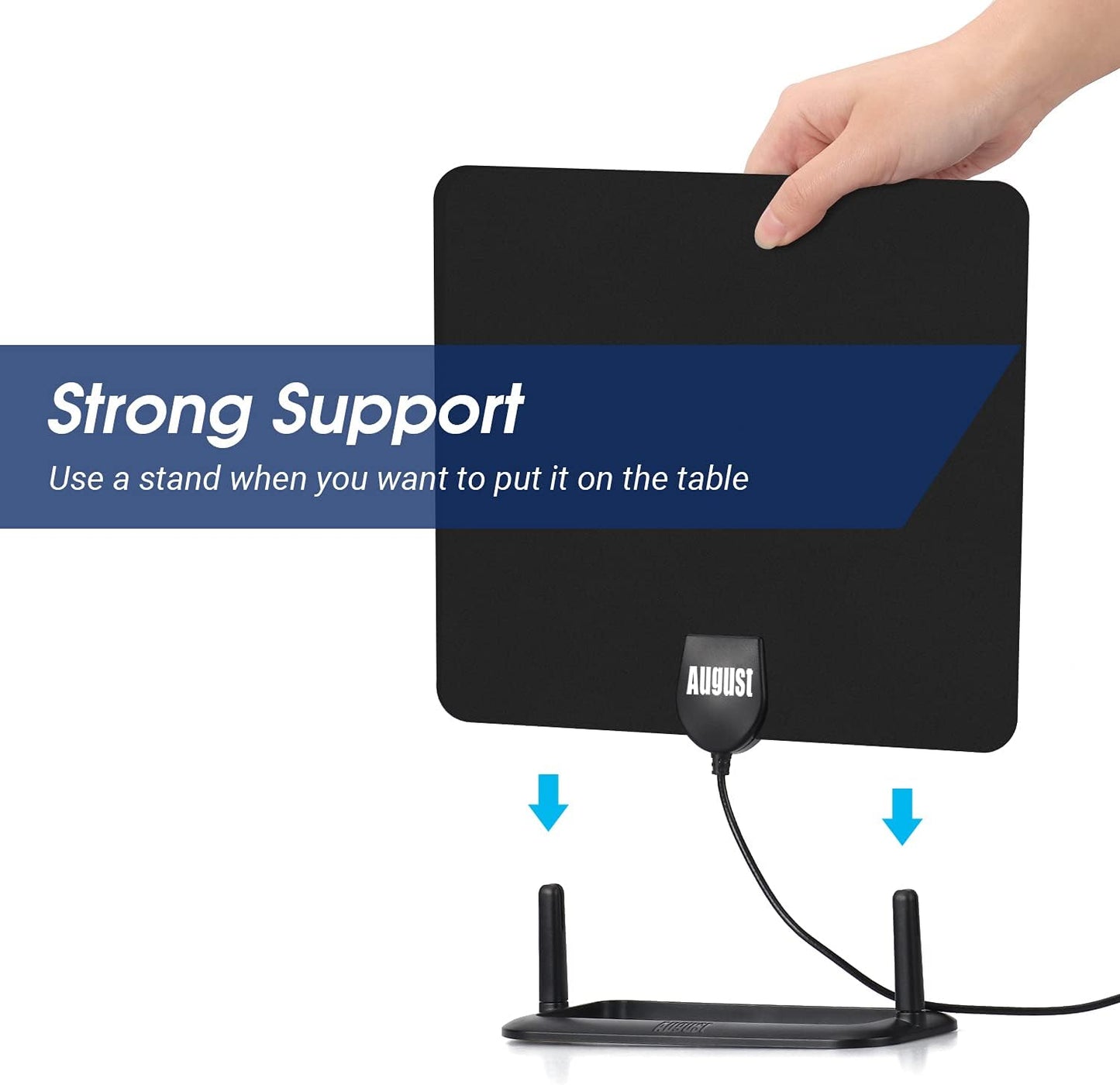 August Indoor Aerial for Freeview TV Digital Portable Television Antenna NEW