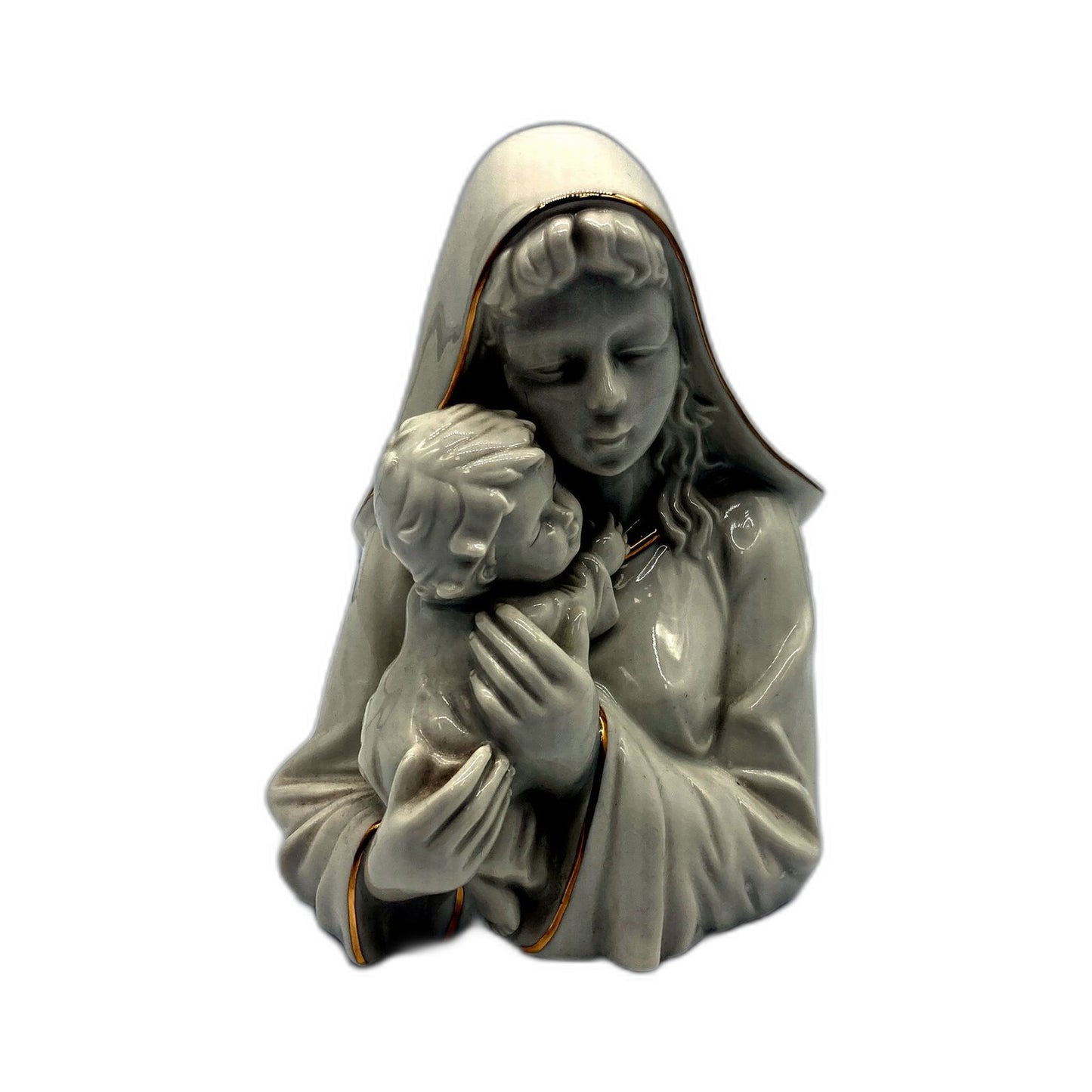Mikasa Porcelain Madonna/Child Figure Madonna and Child Holiday Figurine