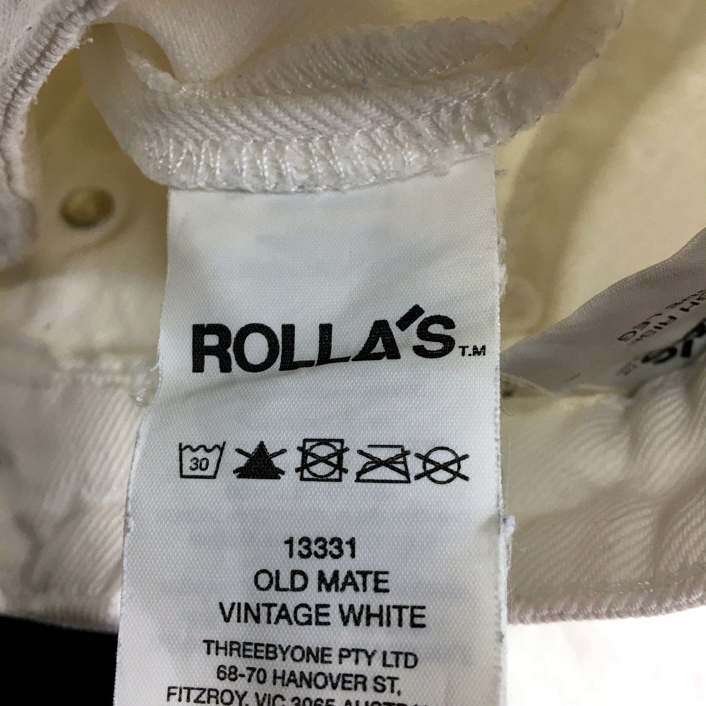Rolla's Womens High Rise Wide Leg Jeans High Rise Wide Leg White Denim Sz 10