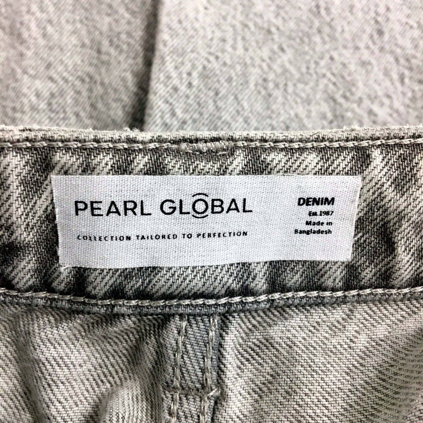 Pearl Wide Leg Jeans Unisex Global Wide Leg Gray Jeans for Small 29 Waist Size
