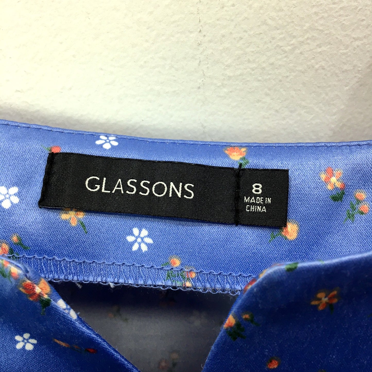 Glassons Womens Tank Top Cropped Cropped Blue Tank Top, Size 8 - Stylish Casual