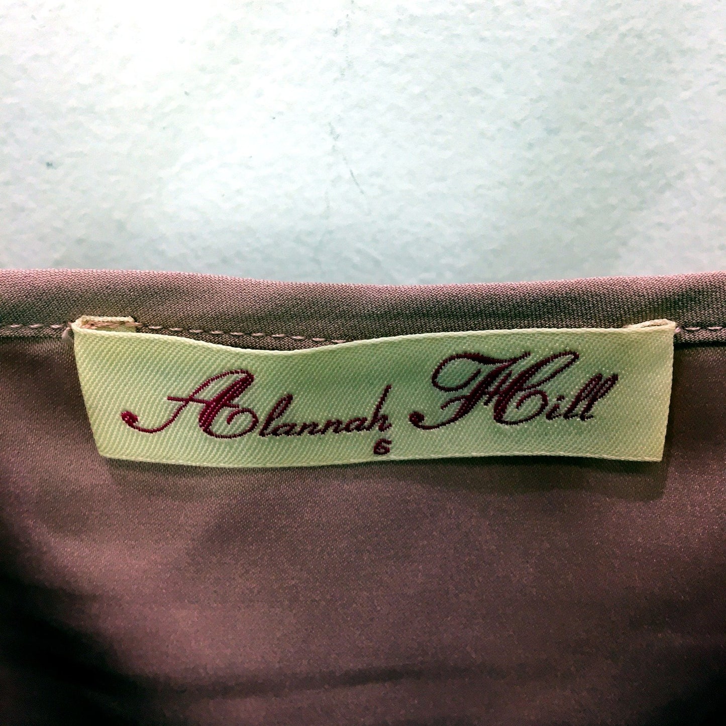 Alannah Hill Womens Camisole Top with Spaghetti Straps in Dusty Rose Size 6