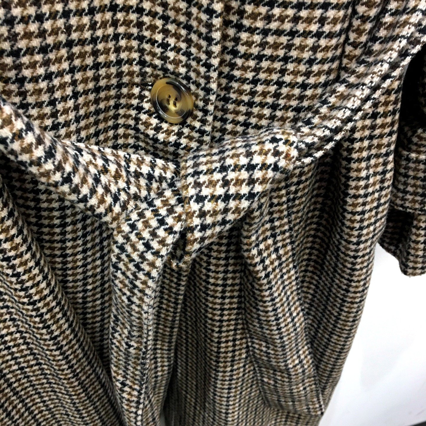 Bardot Womens Oversized Coat Belted Wool Blend Outerwear Black and Beige Size 10