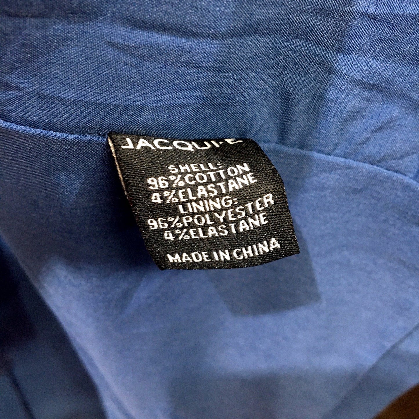 Jacqui-e Womens Black Label Navy Blue Trench Coat, Size 10