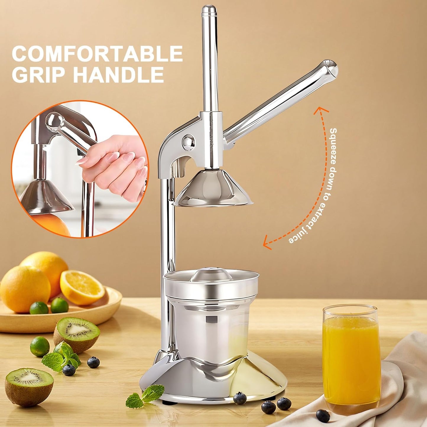 Aumerage Manual Manual Juicers Juicer Hand Press Juice Presser Easy to Clean