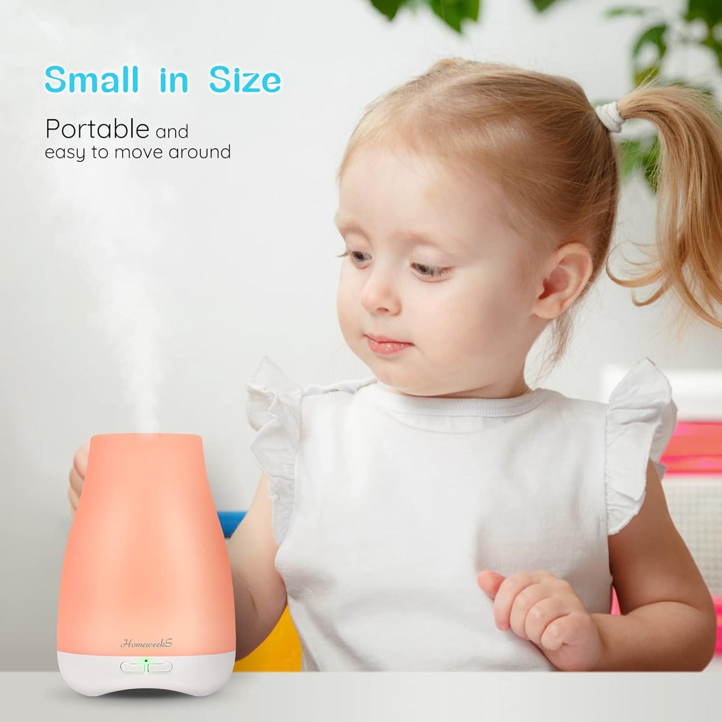 Homeweeks 100ml Scented Oil Diffusers Basic White Essential Oil Diffuser NEW