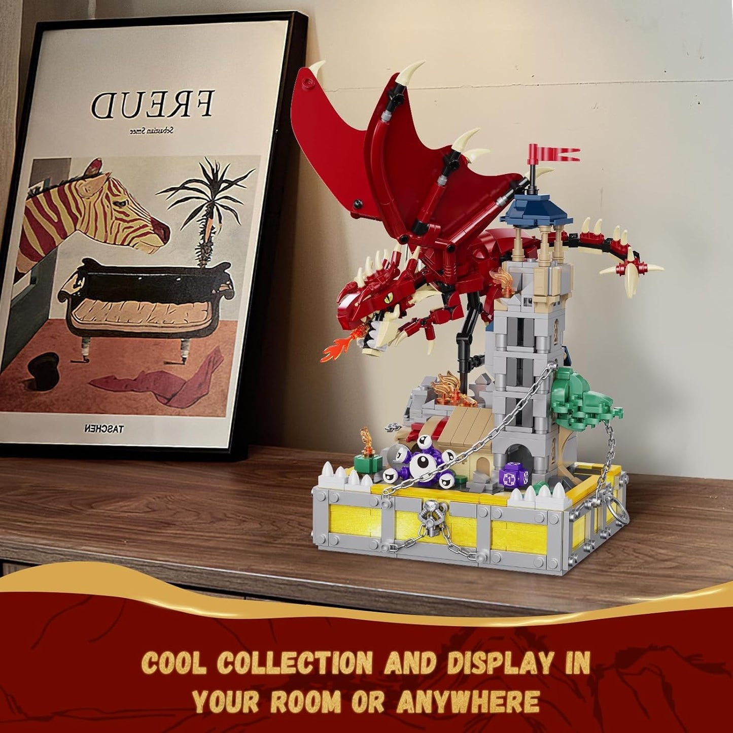 QLT QIAOLETONG Boys Castle Building Set Multicolour Plastic Size 7.8 X 11.8 NEW