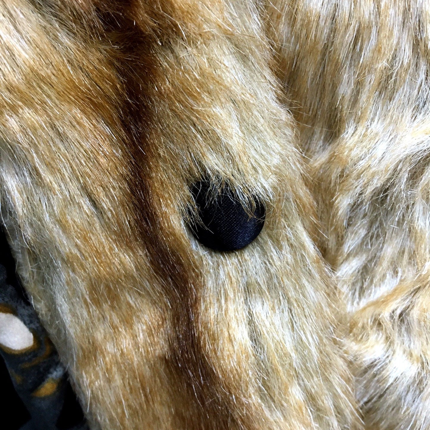 Charlie Brown Womens Faux Fur Coat Warm Comfortable Tan/Brown Size 10 NEW