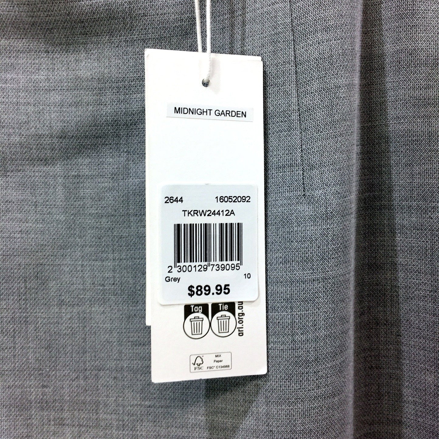 Tokito Womens Grey Pencil Skirt - Knee Length Formal Office Attire Size 10 NEW