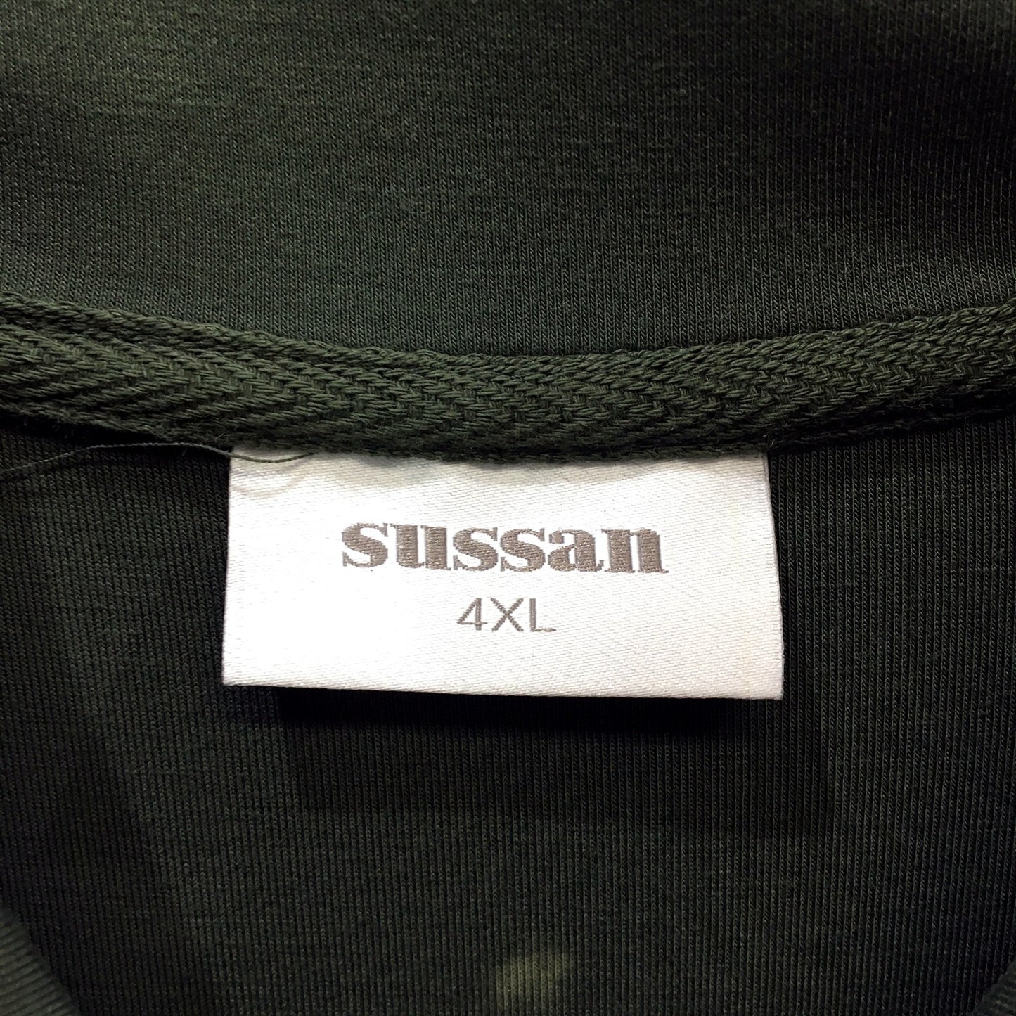Sussan Womens Zip Up Pullover Tracksuit Set Dark Green Comfortable Size 4XL NEW