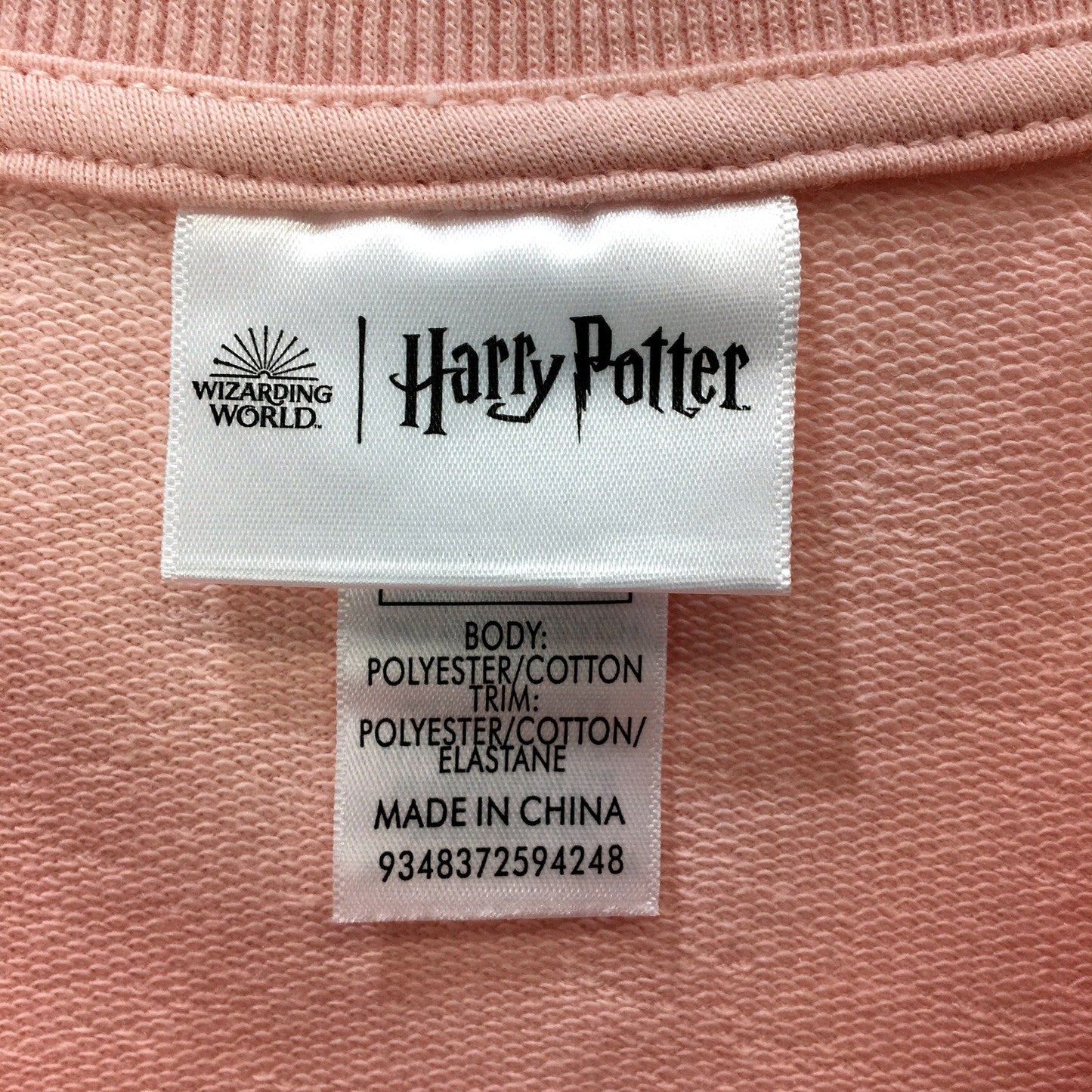 Harry Potter Womens Pink Pullover Sweatshirt Comfortable Cozy Soft Size L