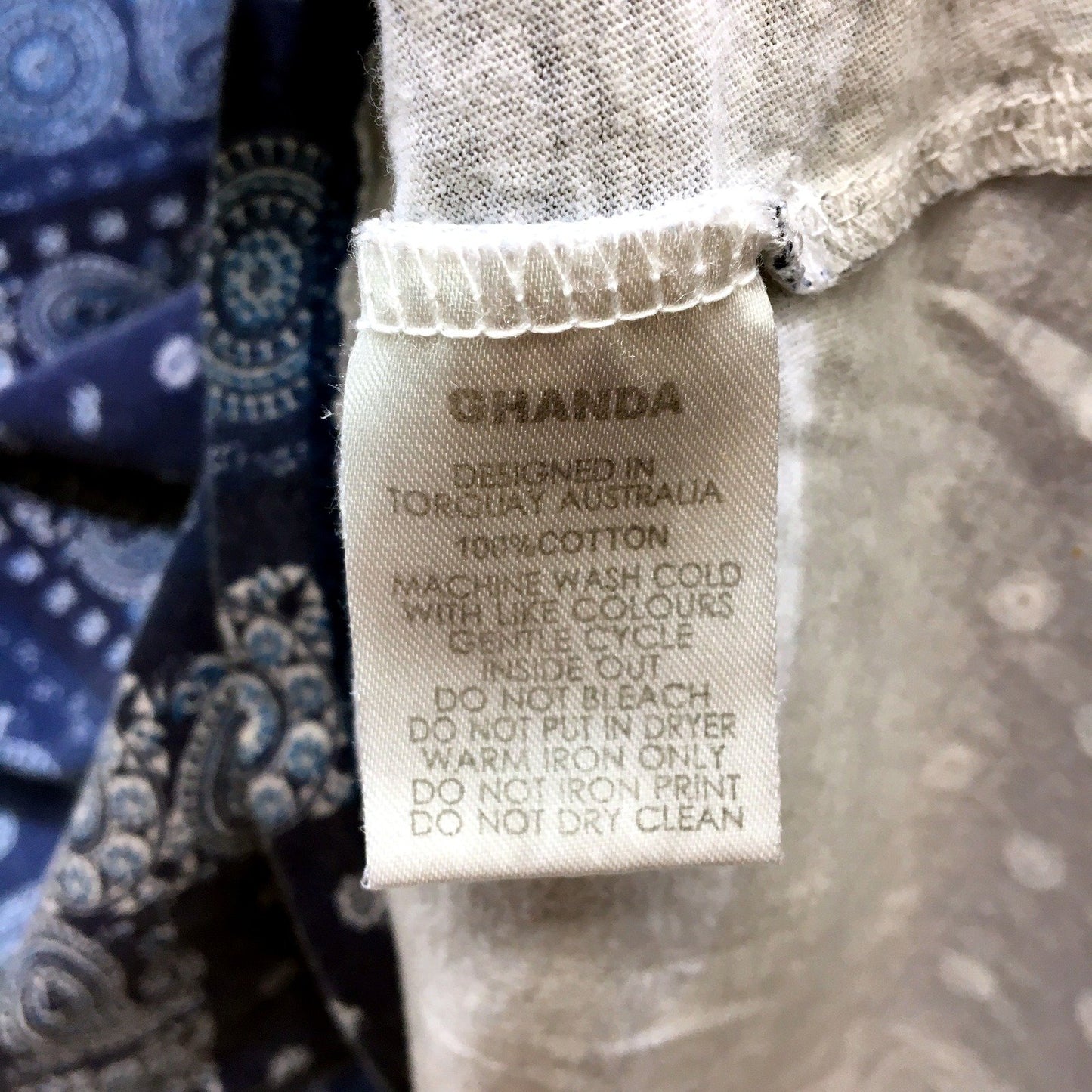 Ghanda Womens Sleeveless Patterned Top Multicolour Comfortable Size 12