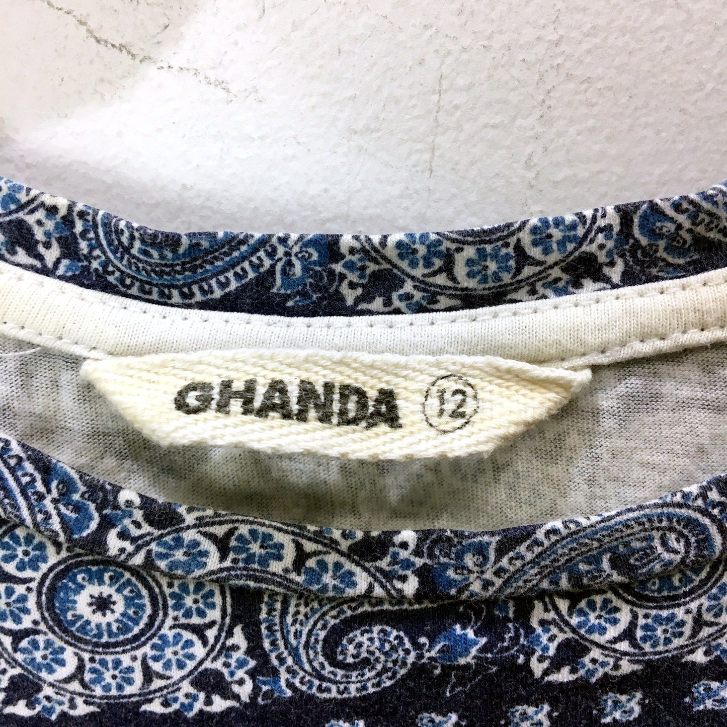 Ghanda Womens Sleeveless Patterned Top Multicolour Comfortable Size 12