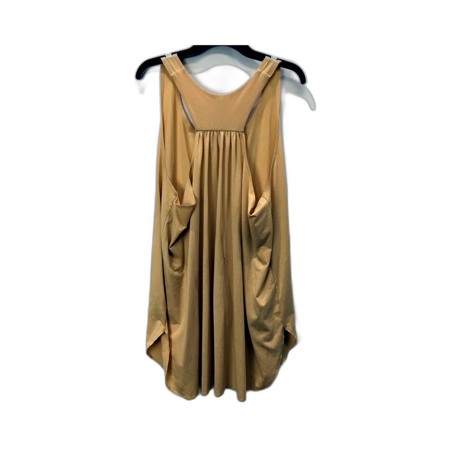 Uniqlo Womens Tank Top Sleeveless Pullover Dress Mustard Color Size XL