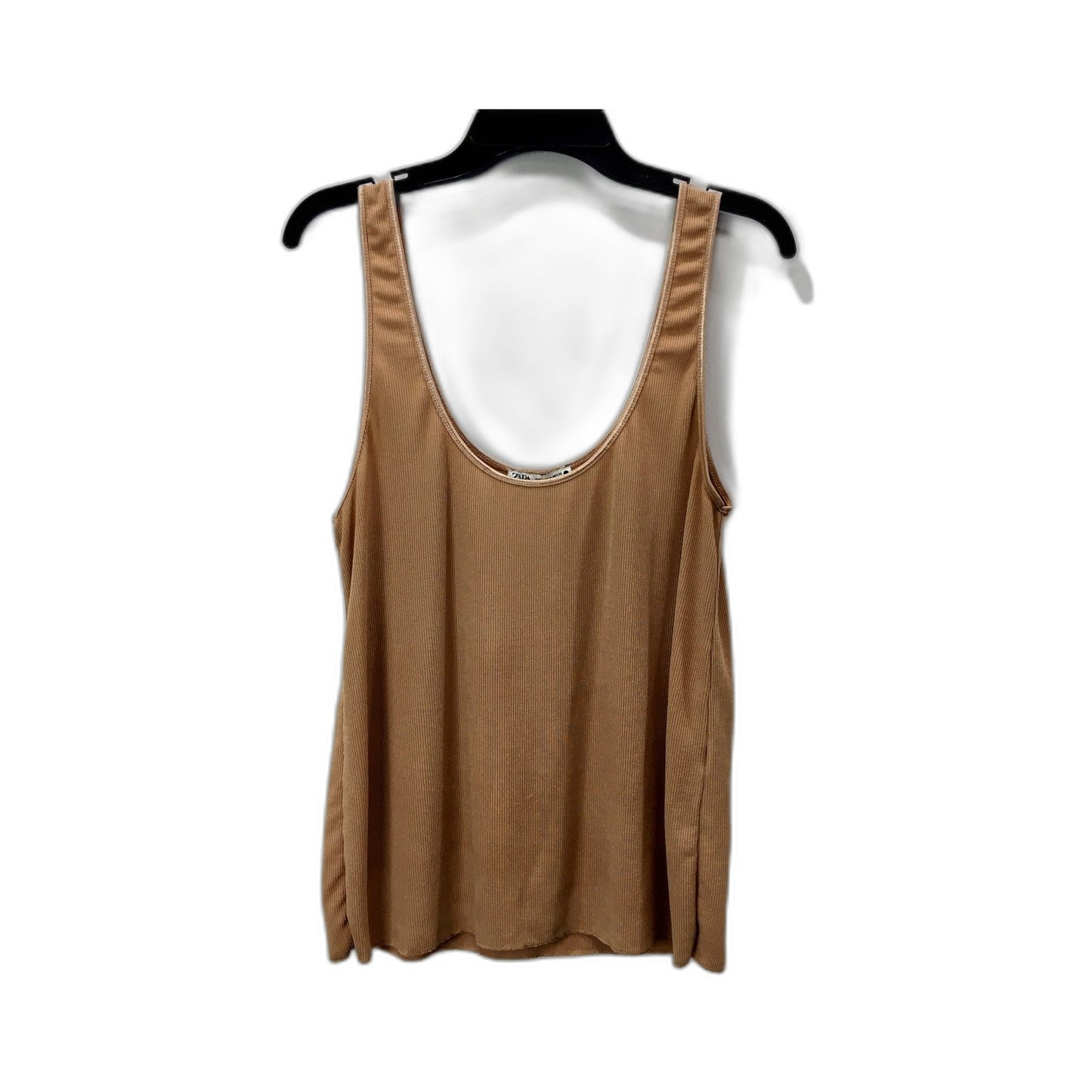 Zara Womens Ribbed Tank Top Ribbed Cotton Tank Top -Sz M