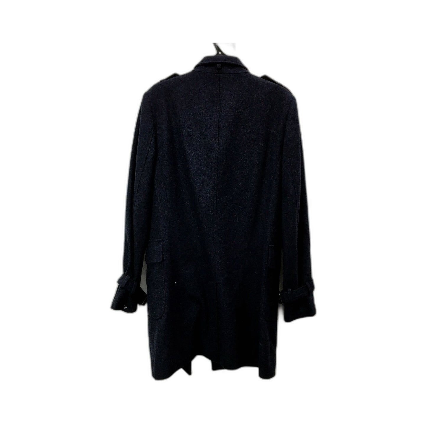 Oxford Mens Navy Blue Wool Coat Warm Winter Jacket Small Size