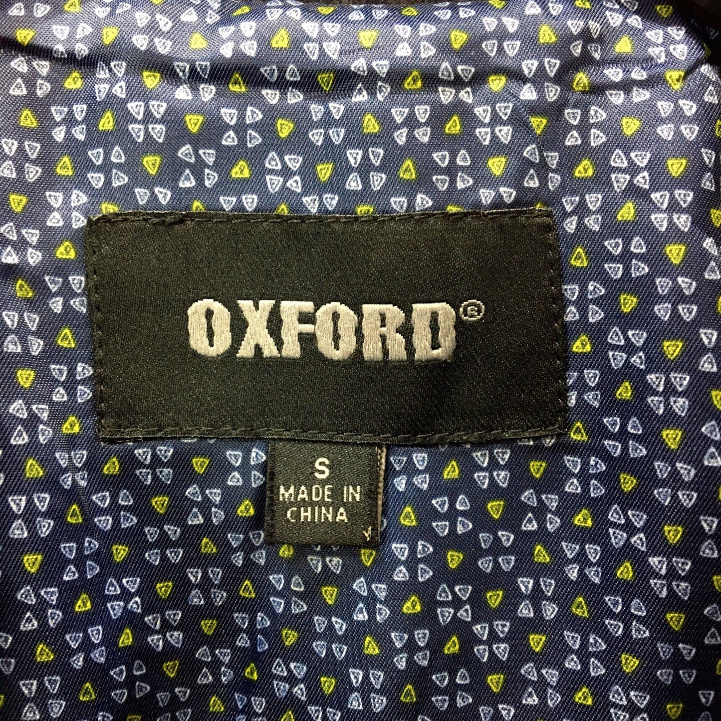 Oxford Mens Navy Blue Wool Coat Warm Winter Jacket Small Size